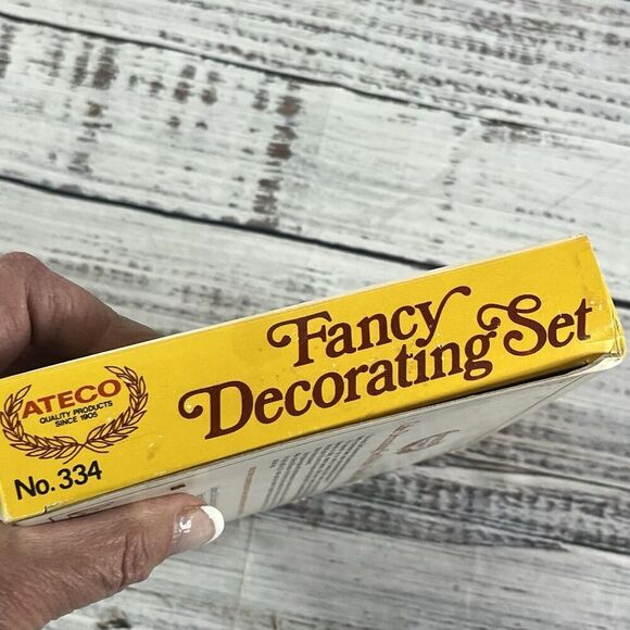 Ateco Fancy Pastry Cake Cookie Decorating Set 6 Icing Tips New in Box USA - Picture 8 of 8